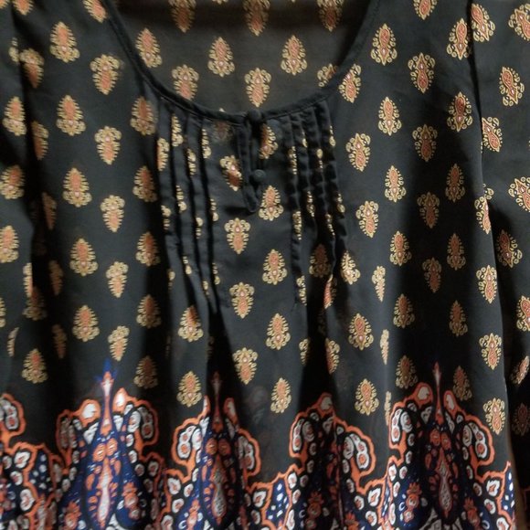 Mine‎ Women's Top Blouse Small Round neck Multi color - Picture 5 of 10